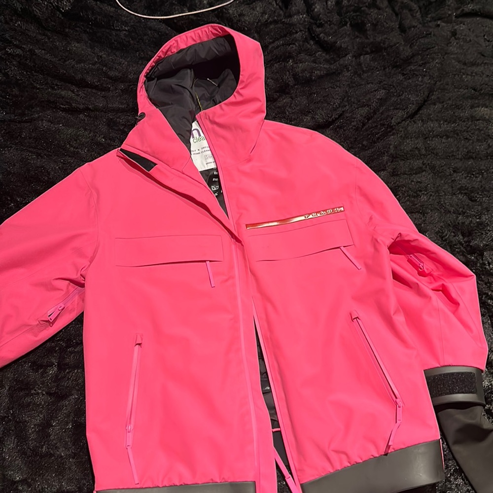 Prada ski jacket pink